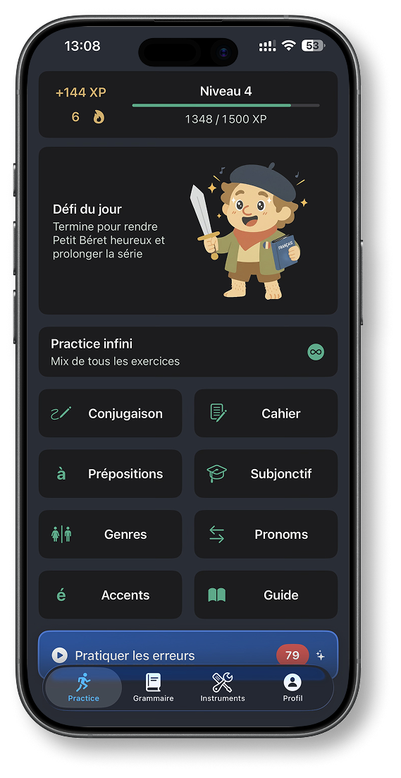 Petit Béret on iPhone